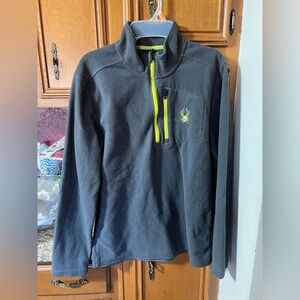 Spyder Men’s Quarter Zip Outbound Sweater Jacket Fleece. Size Medium